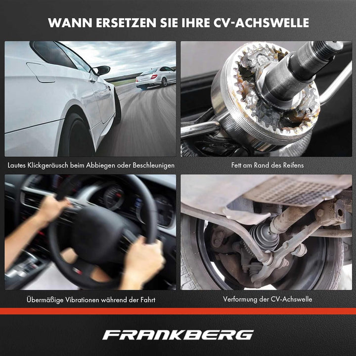 Frankberg 2x Antriebswelle Vorderachse Kompatibel mit L200/Triton KAT KBT 2.5L 2006-2015 Replace# 38