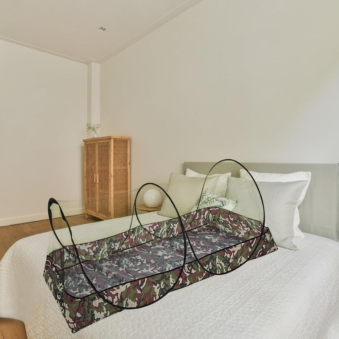 Faltbares Moskitonetz, 100x200cm Moskitonetz Bett, Tragbares Campingzelt Reise, Schnelle Installatio