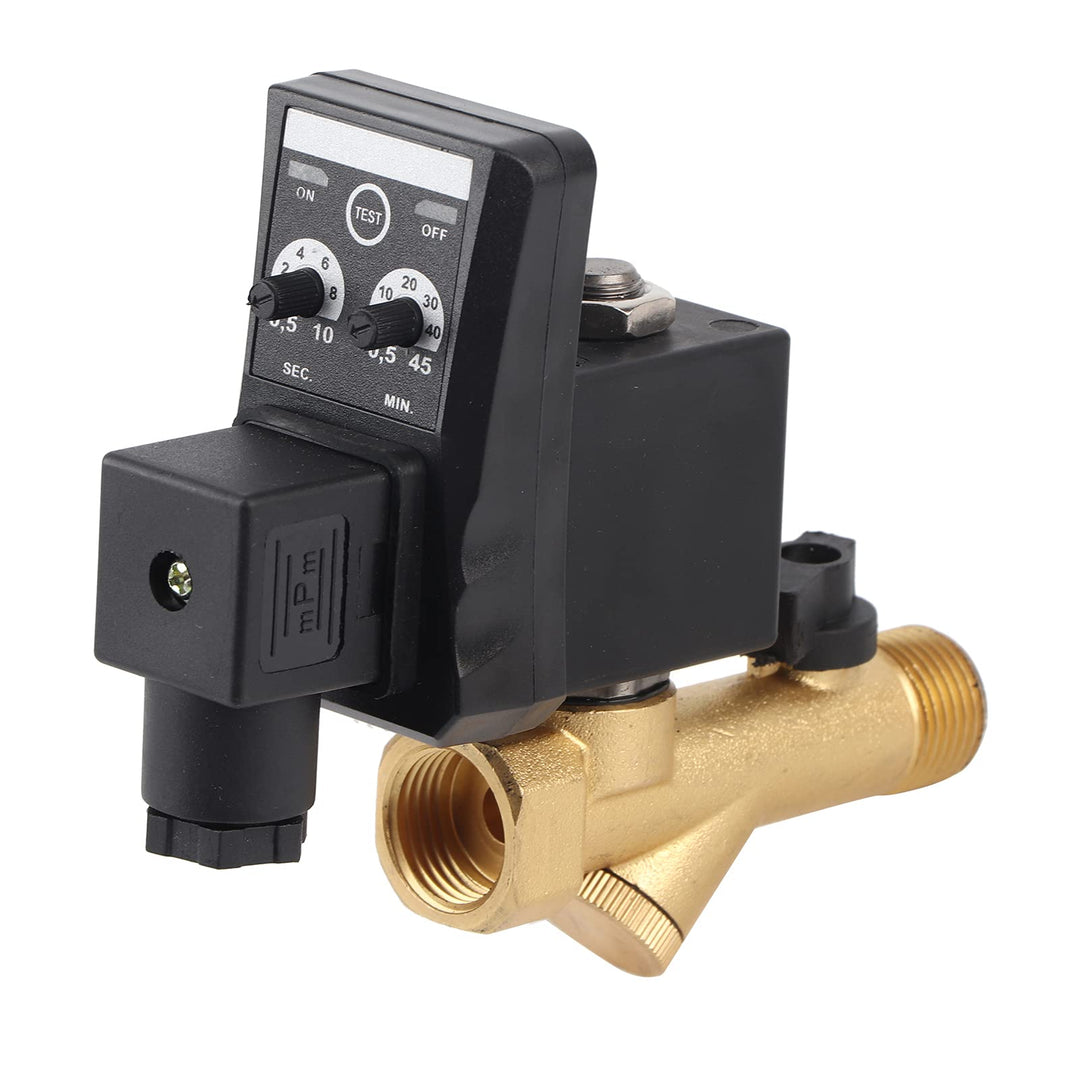 G1/2 DN15 Automatisches Ablassventil, Luftkompressor-Ablassventil, Elektronisches Zeitgesteuertes Ab