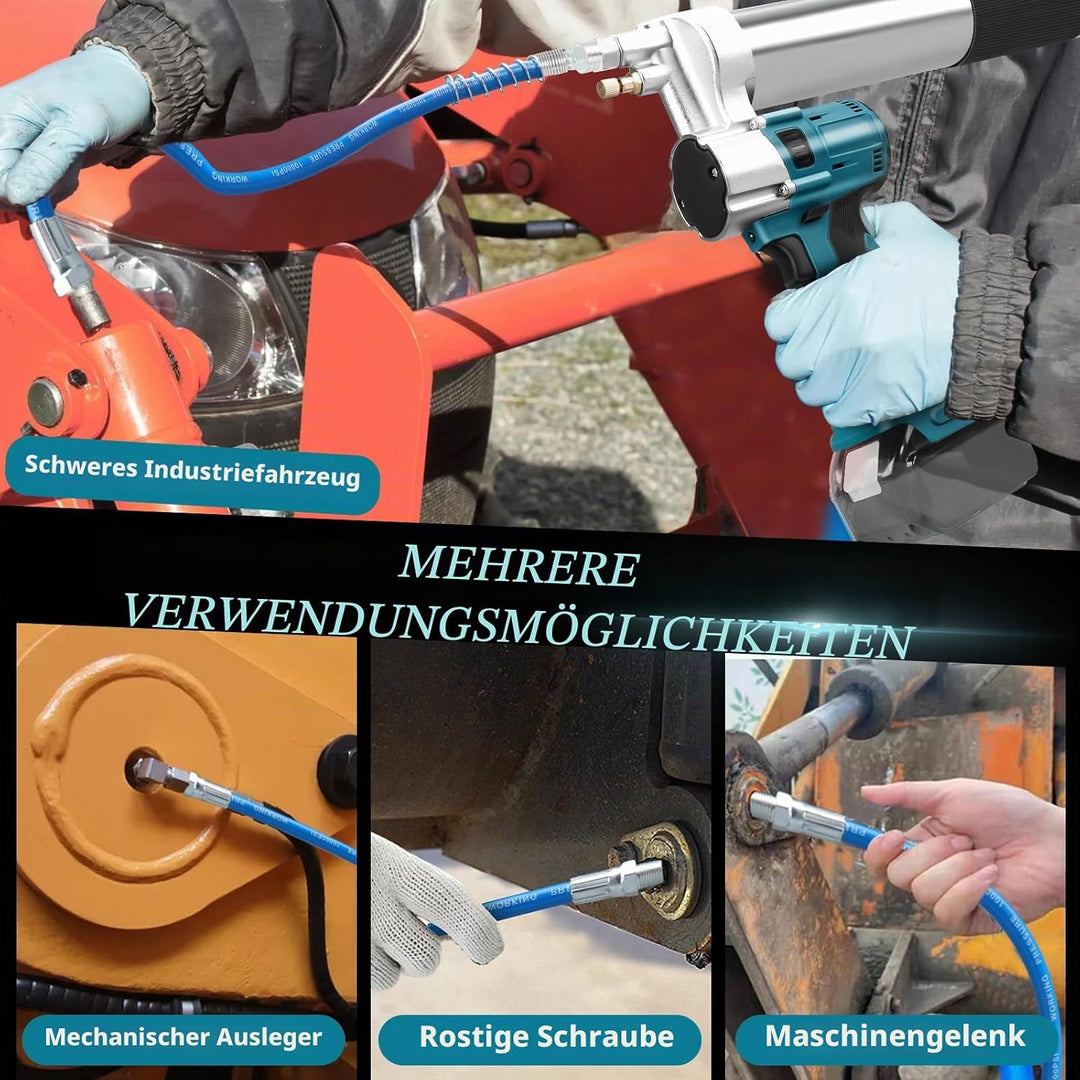 Schnurlose Fettpresse Kompatibel für Makita 18V Akku, Bürstenlose 13000 PSI Professionelle Elektrisc