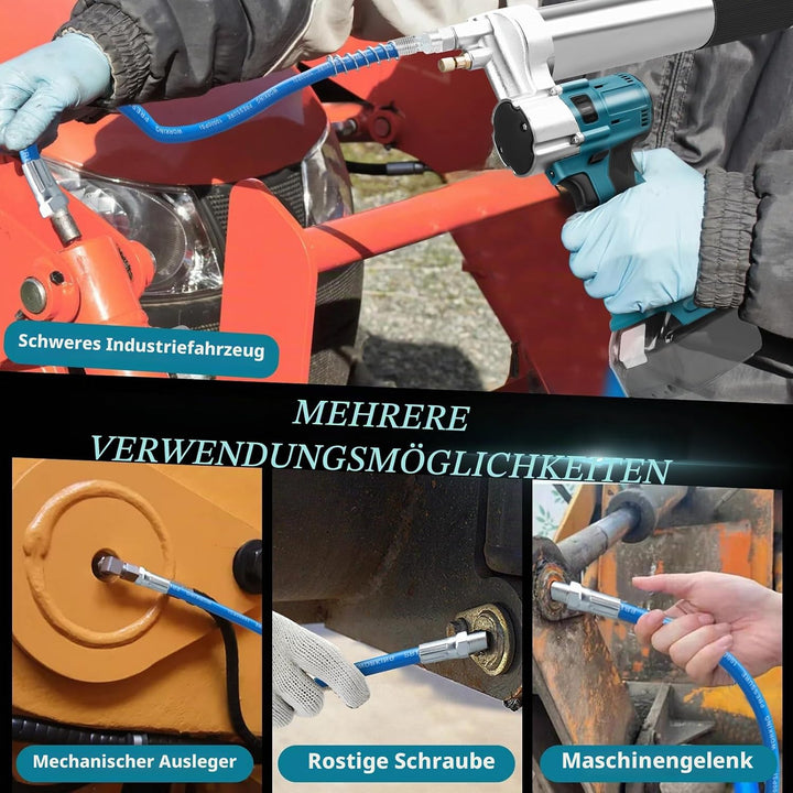 Schnurlose Fettpresse Kompatibel für Makita 18V Akku, Bürstenlose 13000 PSI Professionelle Elektrisc