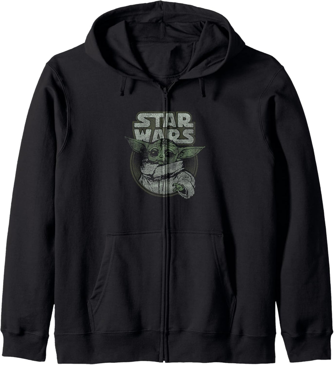 Star Wars The Mandalorian The Child Faded Circle Portrait Kapuzenjacke