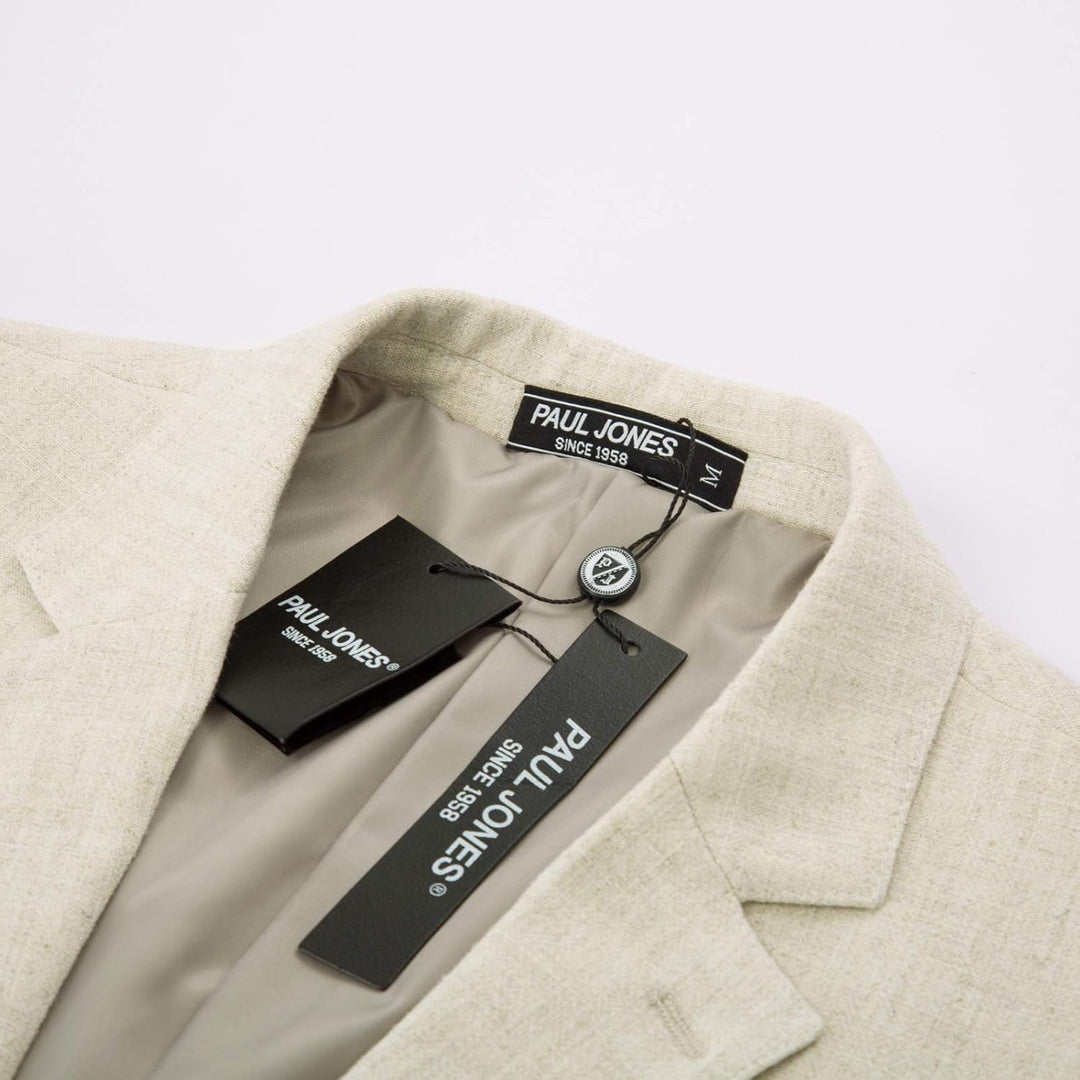 PJ PAUL JONES Herren Casual Slim Fit Leinen Jacke Leichtgewicht 2 Knopf Blazer Sporty Slim fit Leisu