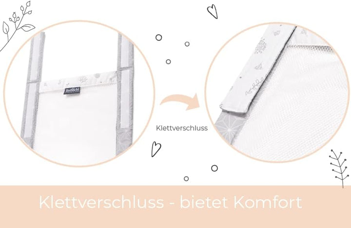 Bellochi 360x30 cm Kantenschutz Baby Babybett Umrandungen - Nestchen Kopfschutz Gitterbett Umrandung