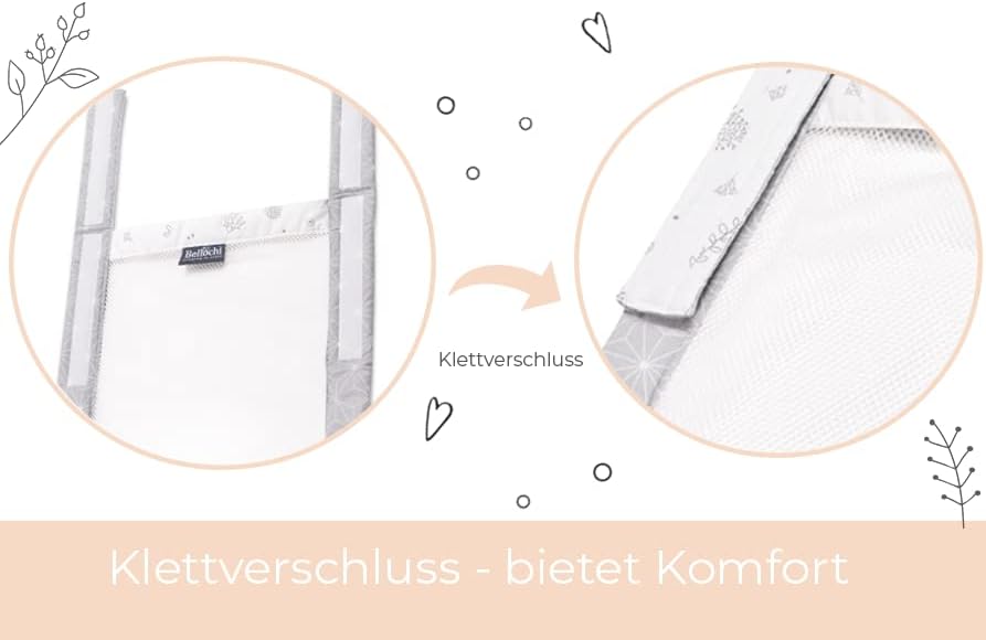 Bettumrandung Babybett, Kinderbett Umrandung 360x30 cm Bettumrandung, Nestchen Babybett Umrandung, g