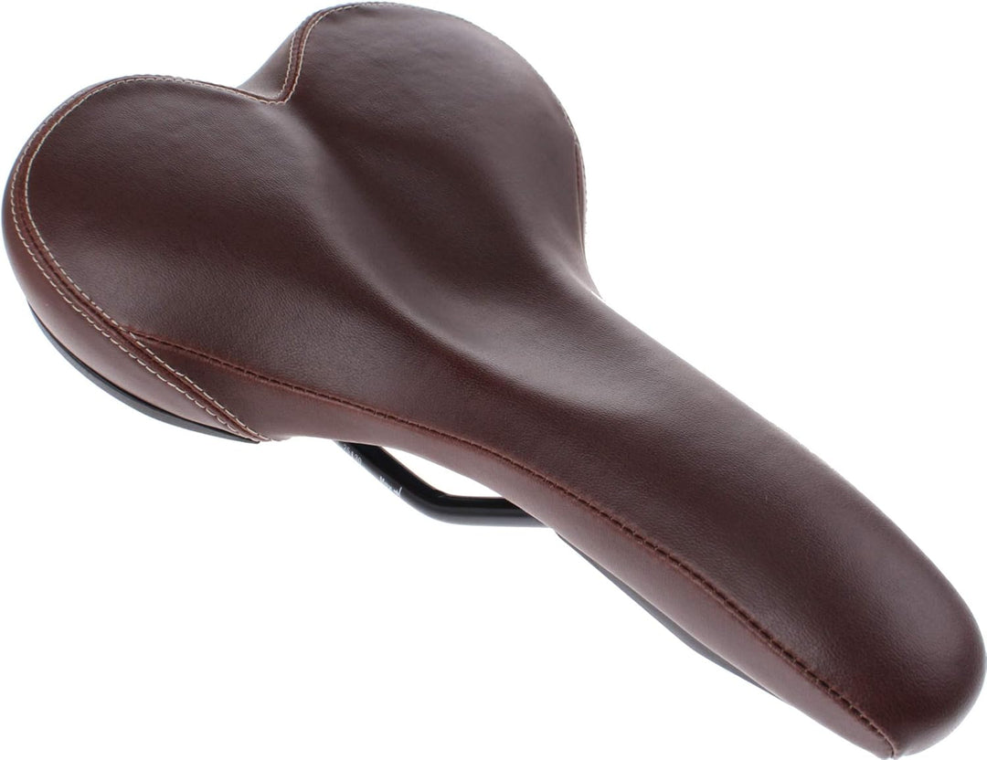 ergotec Ledersattel Comfort Stahlgestell M Braun, M Braun