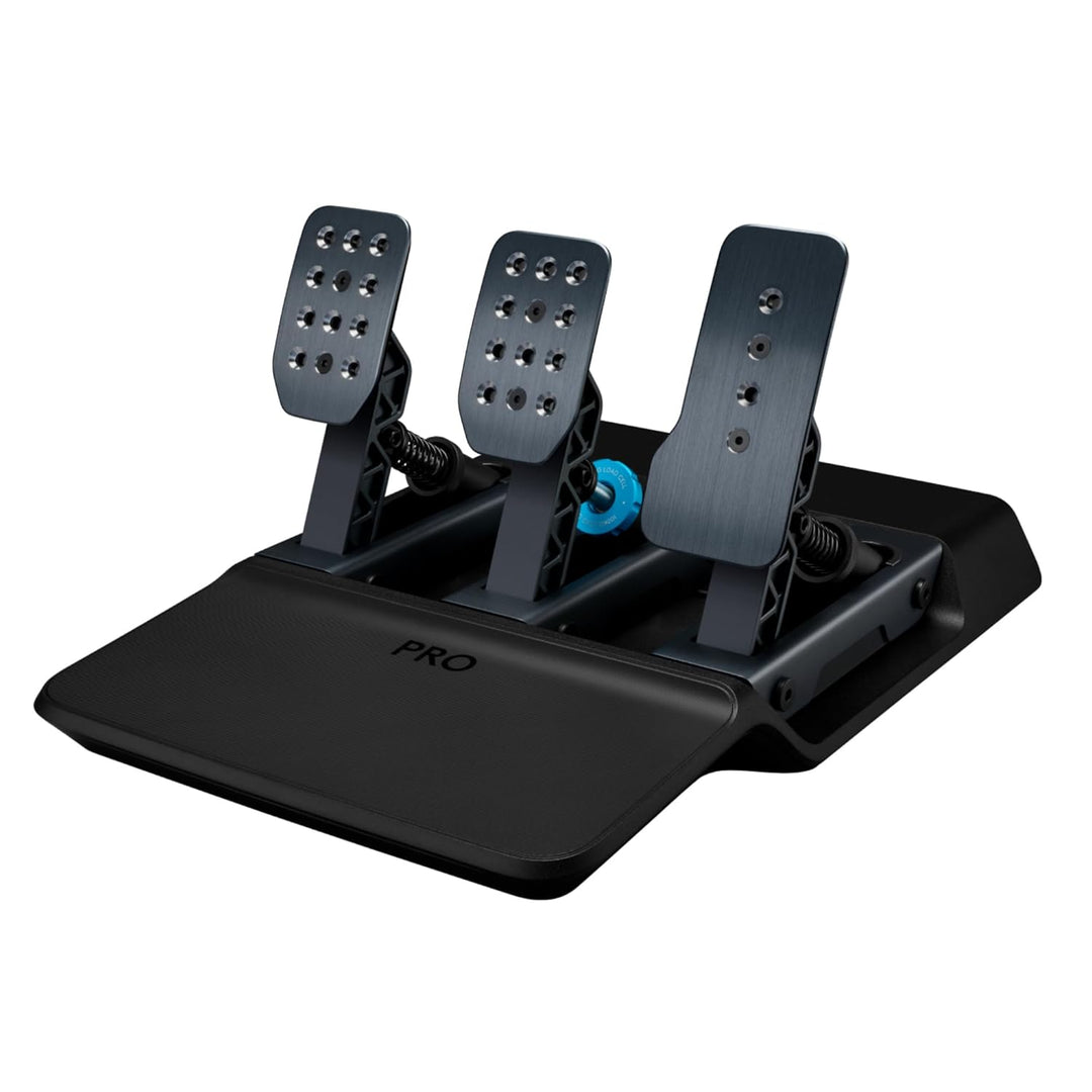 Logitech G PRO Racing Pedals – Pedale für Rennsimulationen; 100 kg Loadcell-Bremse, vollständig pers