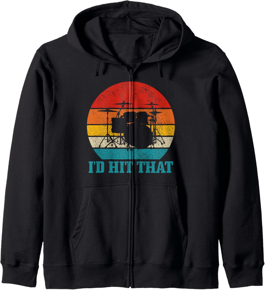 Drummer Schlagzeug Vintage Schlagzeuger Geschenk Kapuzenjacke