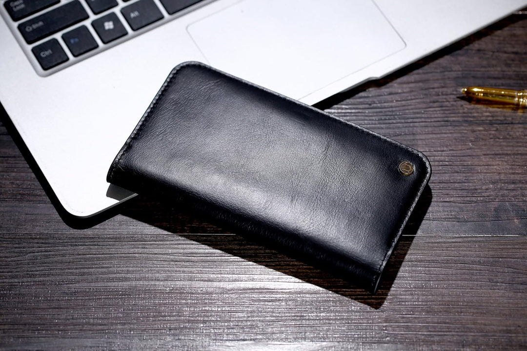Cronus & Rhea - Smartphone Geldbörse aus Leder - Modell: Cerberus - Mit Geschenkbox - Geldbeutel Hül