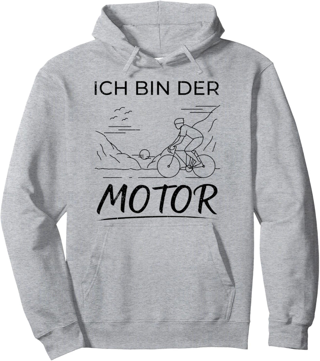 Ich bin der Motor - Fahrrad Mountainbike Pullover Hoodie
