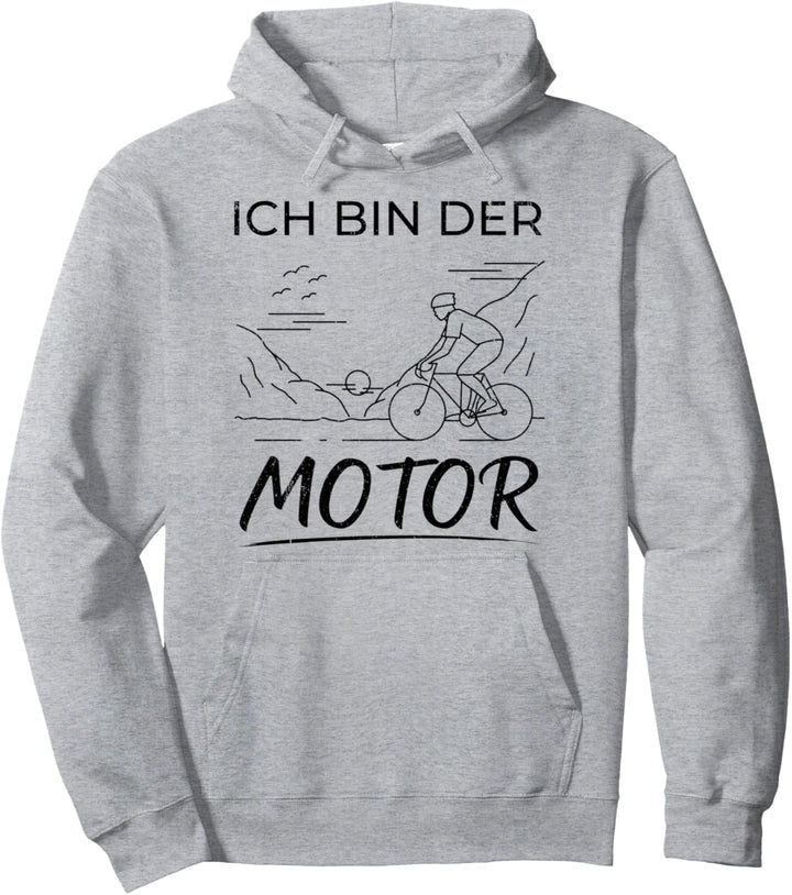 Ich bin der Motor - Fahrrad Mountainbike Pullover Hoodie