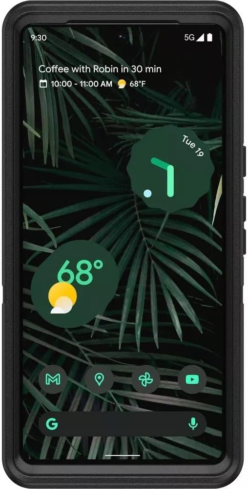OtterBox Defender Series Schutzhülle für Pixel 6, Schwarz, schwarz