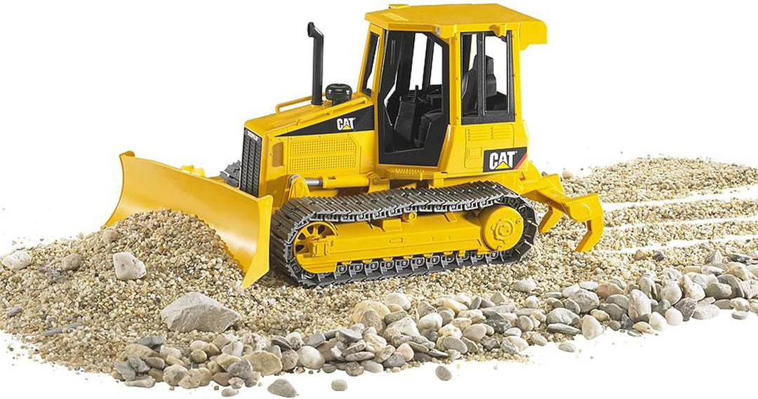bruder 02443 - Cat Kettendozer inklusive Heckadapter - 1:16 BAU-Fahrzeug Baustelle Baumaschine Plani