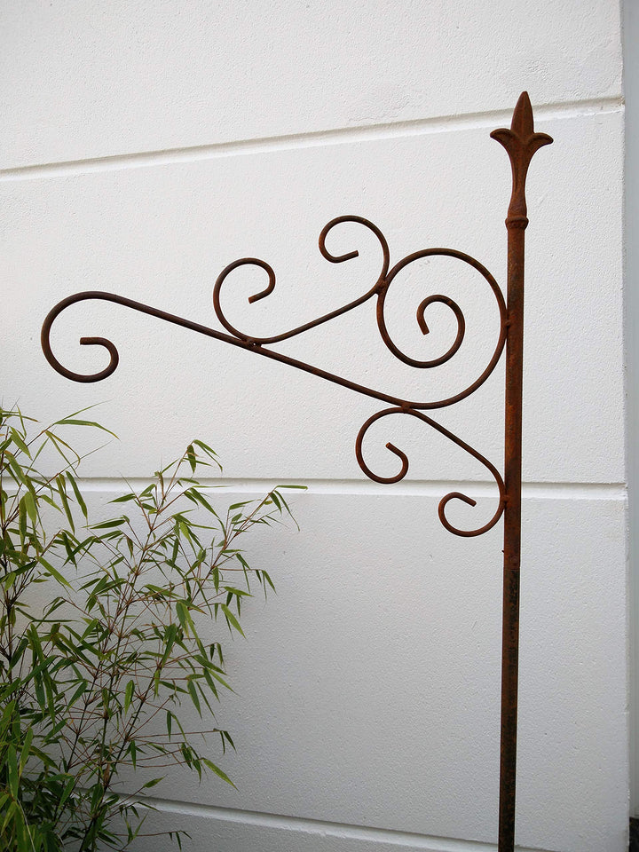 Zen Man Edelrost Garten Futterhaken GartenStecker Laternenhaken Lampenhaken 180 * 40cm 031387