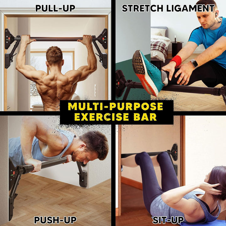Klimmzugstange/Klimmzugstange Oberkörper-Workout-Stange, super belastbar: Doppelte Sicherheitsverrie