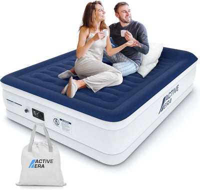 Active Era Luxus Doppel Luftbett – selbstaufblasendes Gästebett mit eingebauter, elektrischer Pumpe,
