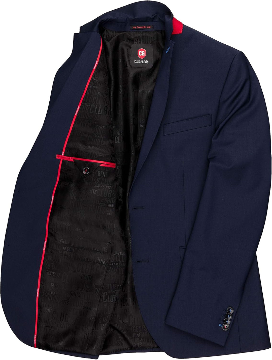 CG CLUB of GENTS Herren AMF-Cliff Ss Anzugjacke, 50 Blau