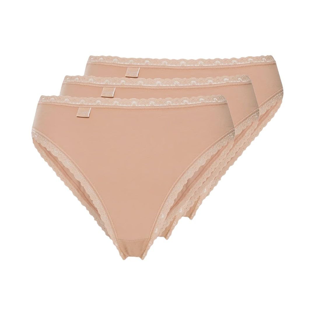 Sloggi - 24/7 Cotton Lace - Tai Slip - 3er-Pack Basic/Running Style 40 Brush, Basic/Running Style 40