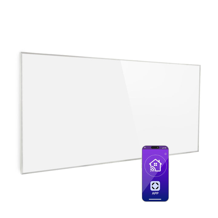Klarstein Infrarotheizung mit Thermostat, 720W Elektroheizung, Smart Home Infrarotheizung zur Wandmo