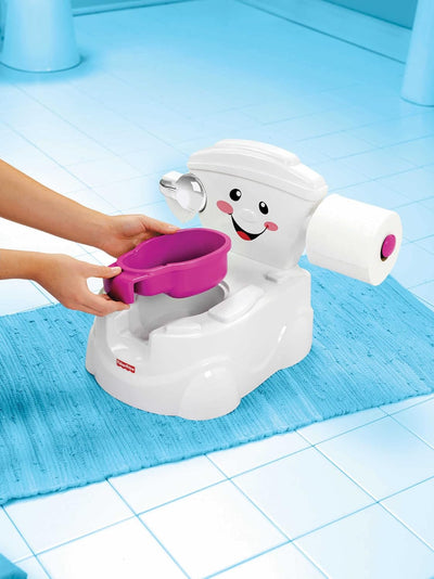 Fisher-Price P4326 - Meine erste Toilette, Töpfchen, mit Geräuschen und Musik, für Kleinkinder meine