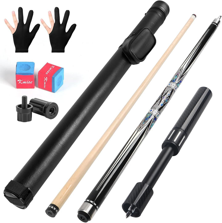 Kmise Professioneller Pool-Queue-Stick – 19 20 21 oz Queue-Sticks aus kanadischem Ahorn, Schaft mit