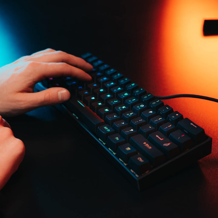 SureFire Kingpin M1 60% Mechanische Gaming Tastatur Deutsch, Gaming Multimedia Keyboard klein & mobi
