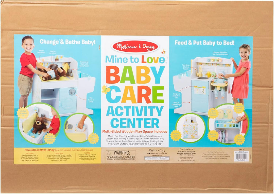 Melissa & Doug | Doll Care Play Centre | Dollhouses & Dolls | Pretend Play | 3+ | Gift for Boy or Gi