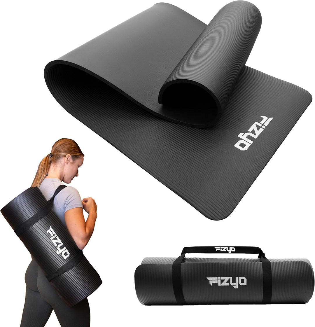 Fizyo Rutschfeste Yogamatte aus NBR-Schaum 190×100×1,5 cm – Extra Grosse Fitness- und Gymnastikmatte