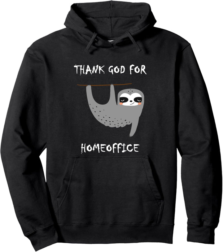 Lustige Faultier Homeoffice Geschenkidee Pullover Hoodie