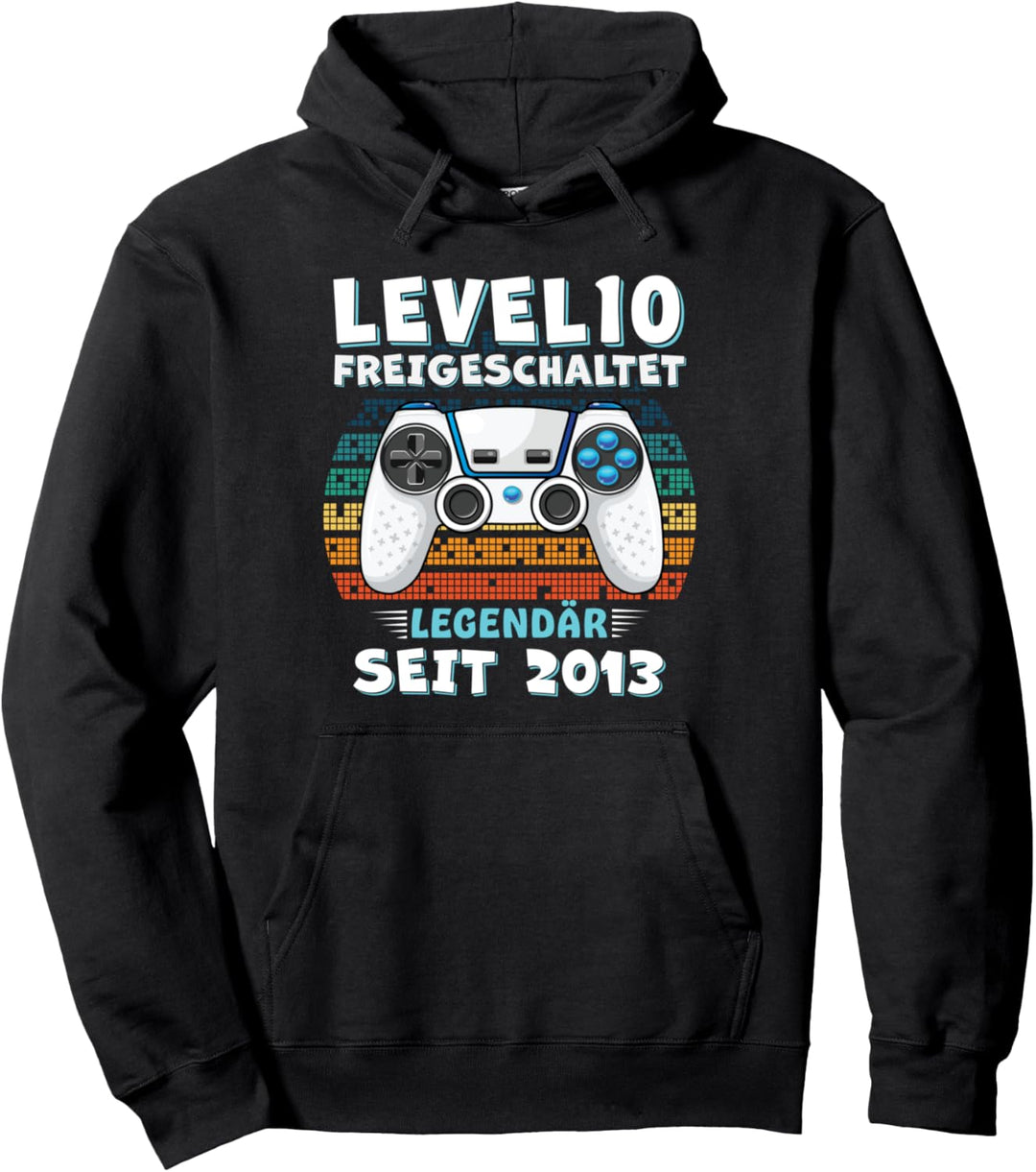 Level 10 Geburtstag Junge Jungen Lustig 2013 10er Geburtstag Pullover Hoodie