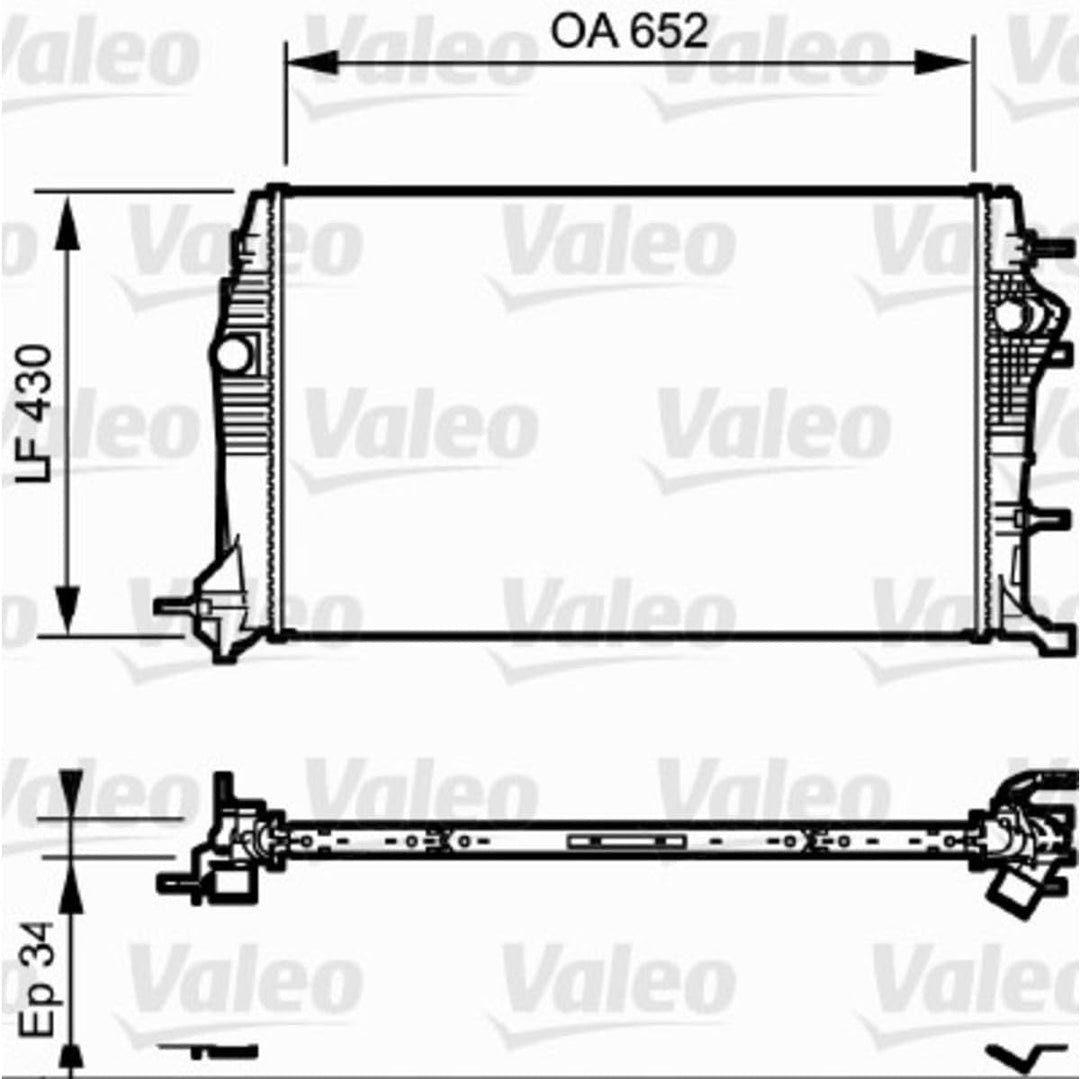 VALEO Kühler Motorkühlung 735181