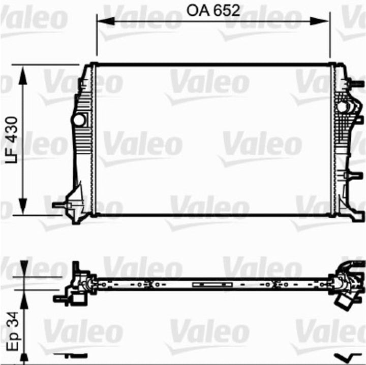 VALEO Kühler Motorkühlung 735181