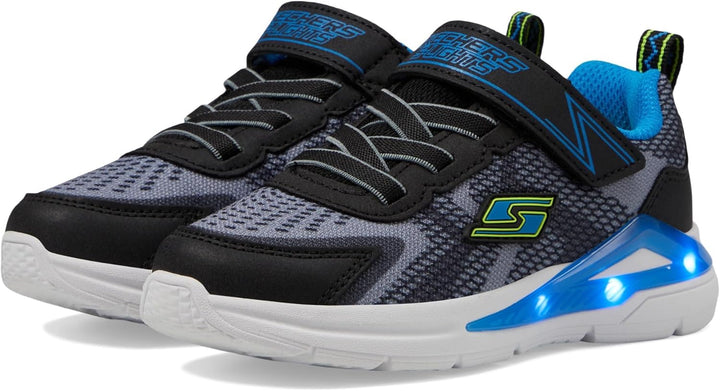 Skechers Jungen 401660l Bkyb Sneaker 30 EU Black Charcoal Textile Yellow Blue Trim, 30 EU Black Char