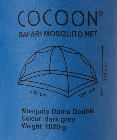 Cocoon Mosquito Dome Double Netz Mückennetz Dark Grey ohne Imprägnierung, Dark Grey ohne Imprägnieru