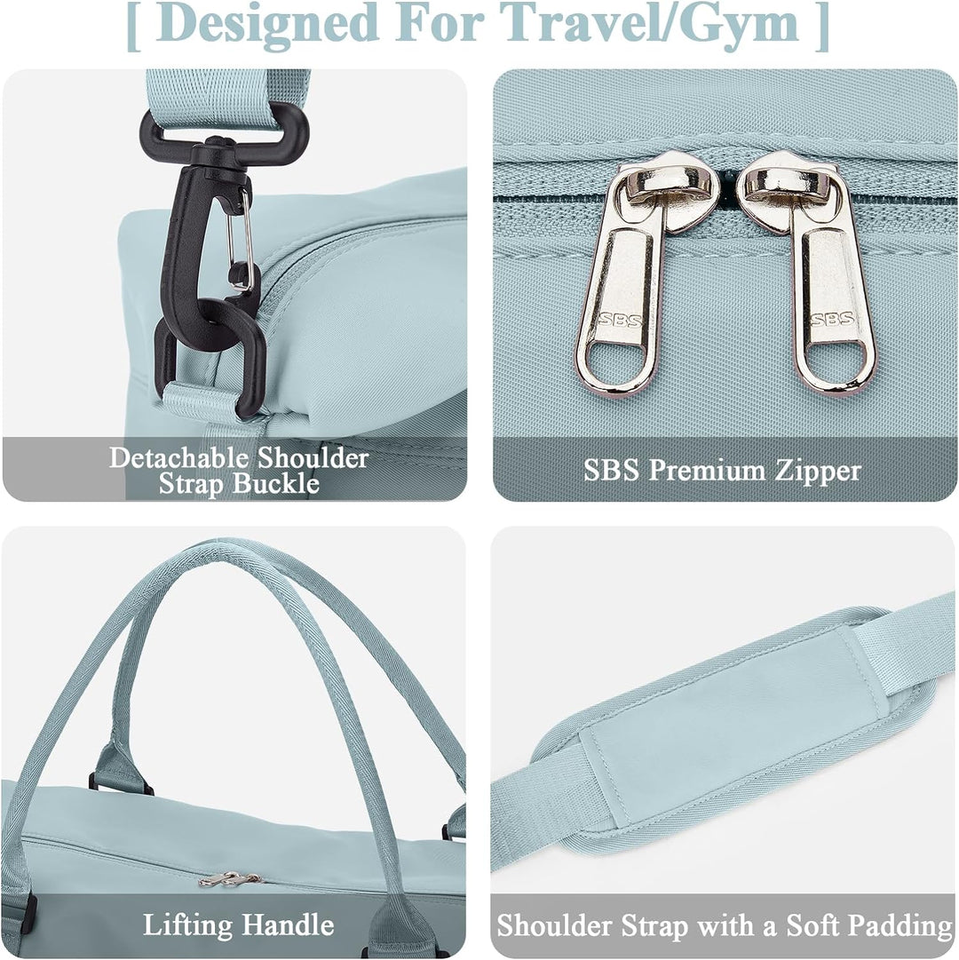 Reisetasche Damen Handgepäck Tasche Sporttasche Weekender Bag Schwimmtasche Wasserdicht Travel Bag D