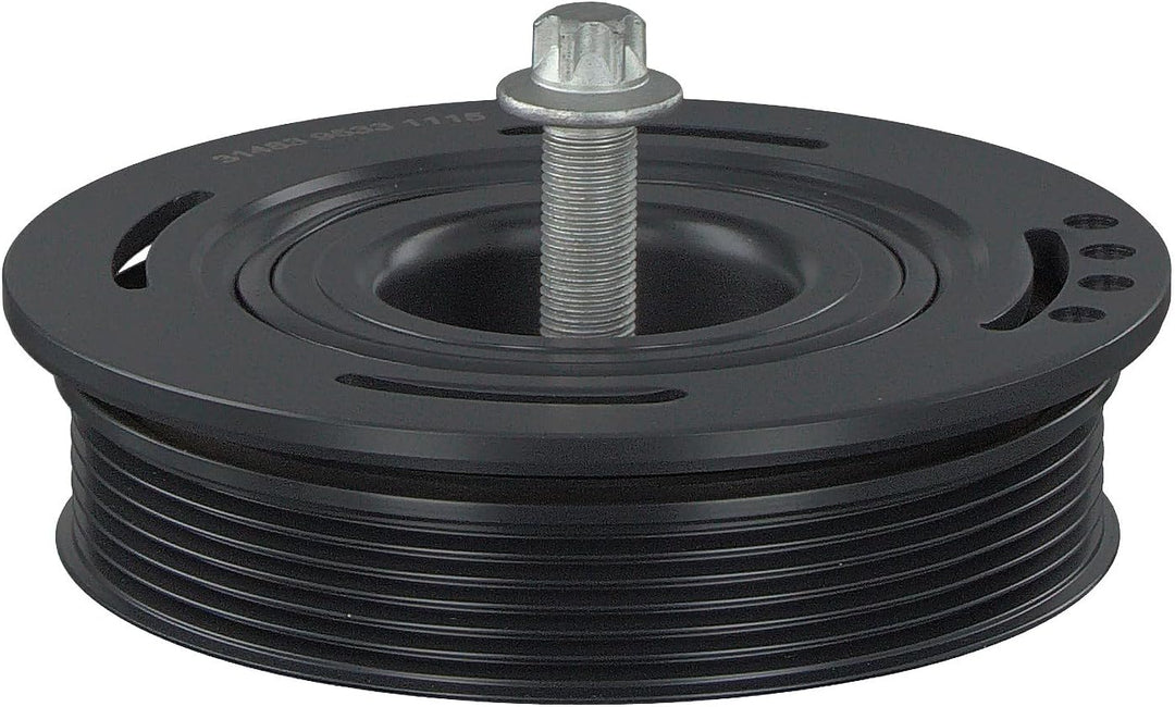 febi bilstein 33699 Riemenscheibe (entkoppelt) für Kurbelwelle, mit Schraube , 1 Stück