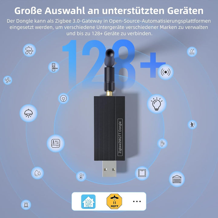 AVATTO Zigbee 3.0 Gateway, Home Assistant Gateway,Zigbee2mqtt Gateway, CC2652P-Chip, für Zigbee2MQTT