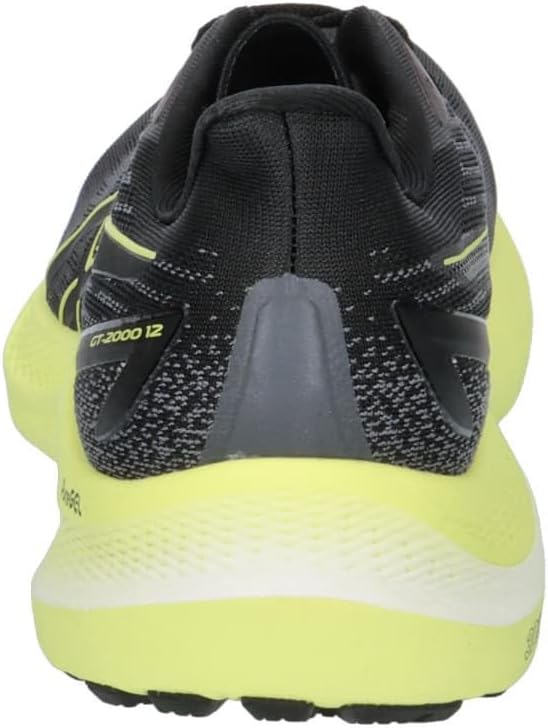 ASICS Herren Gt-2000 12 Sneaker, 40.5 EU Black Glow Yellow