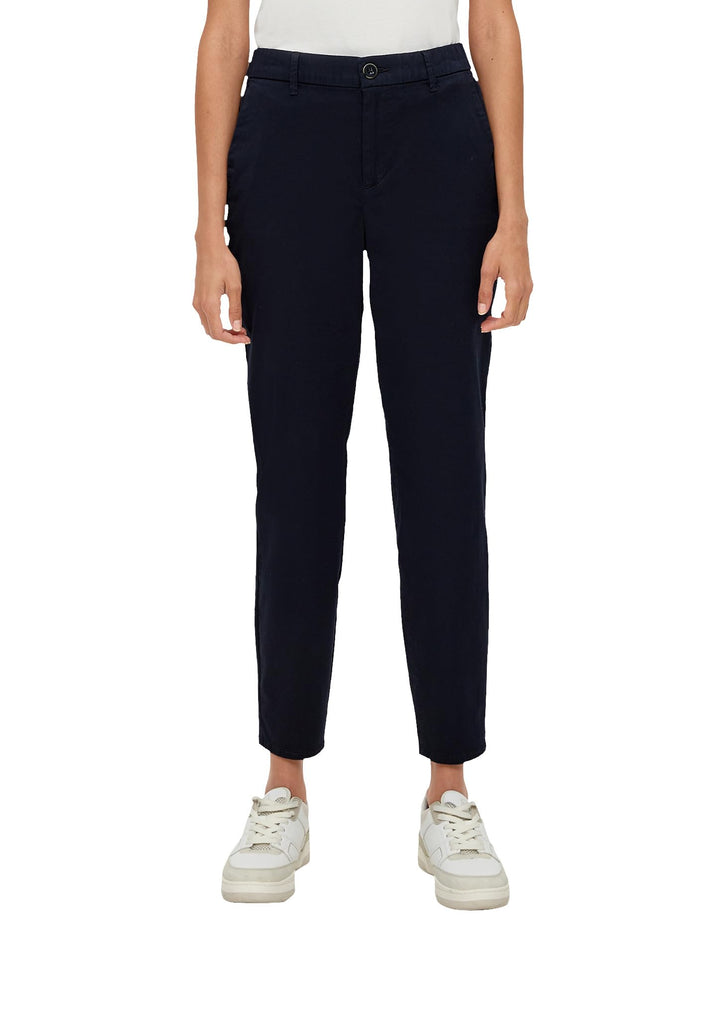 s.Oliver Damen Hose Tapered Leg 38 Blau, 38 Blau