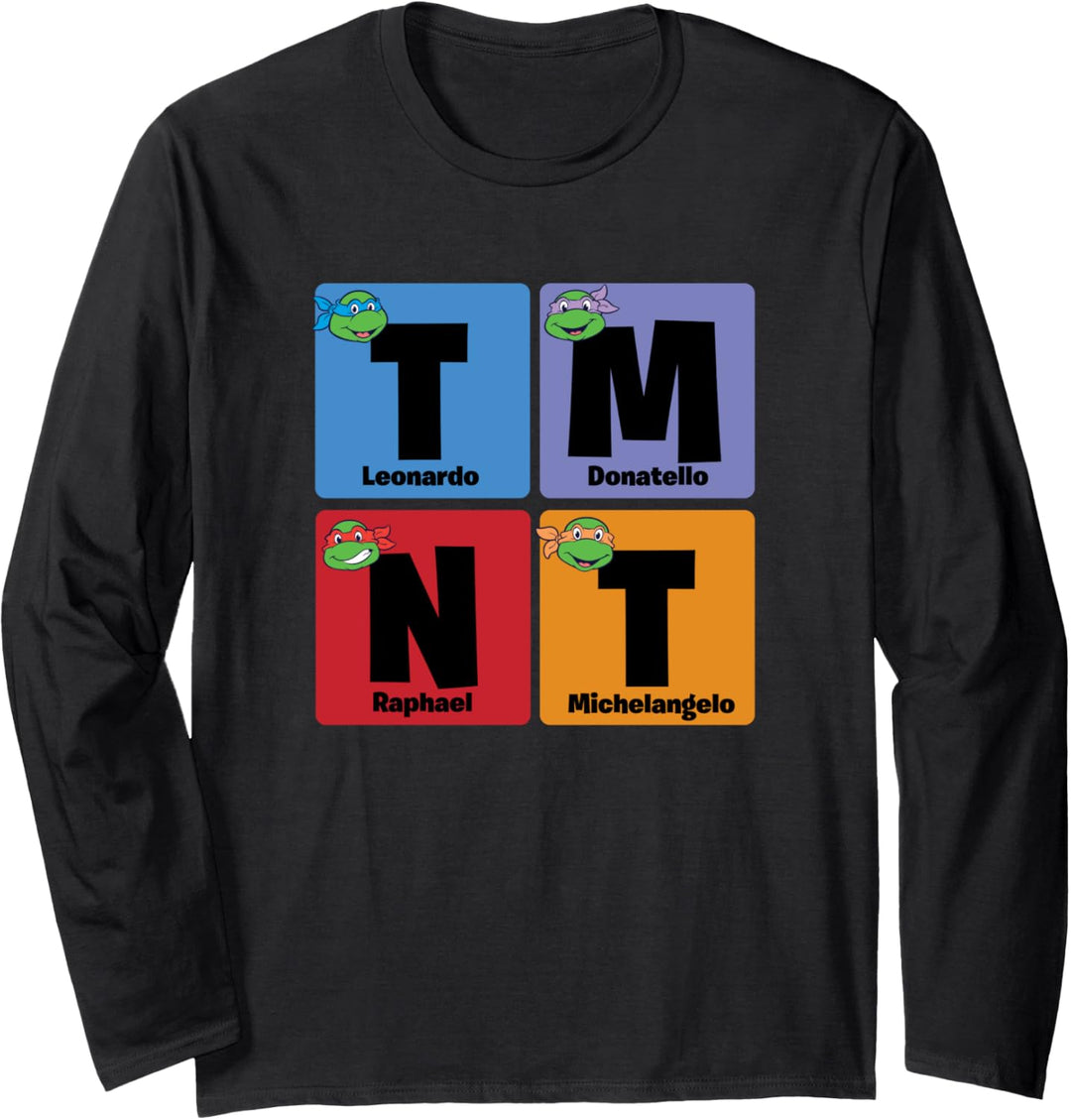 Teenage Mutant Ninja Turtles TMNT Periodic Langarmshirt