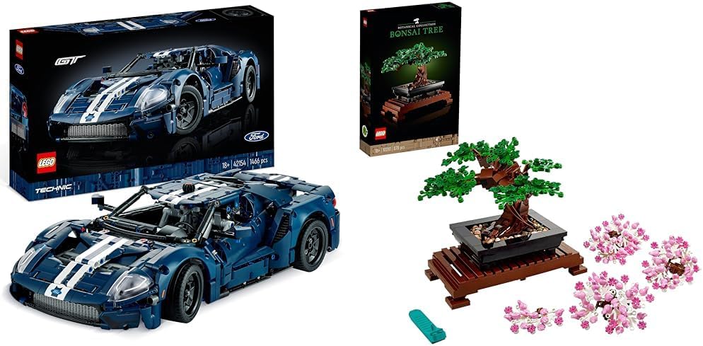 LEGO Technic Ford GT 2022 Auto-Modellbausatz für Erwachsene im Massstab 1:12 mit authentischen Detai
