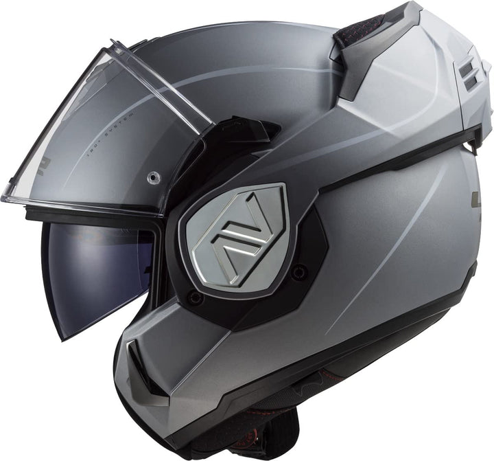 LS2 Klapphelm FF906 Advant Special ECE2206 Modularhelm Motorradhelm L mat silver, L mat silver