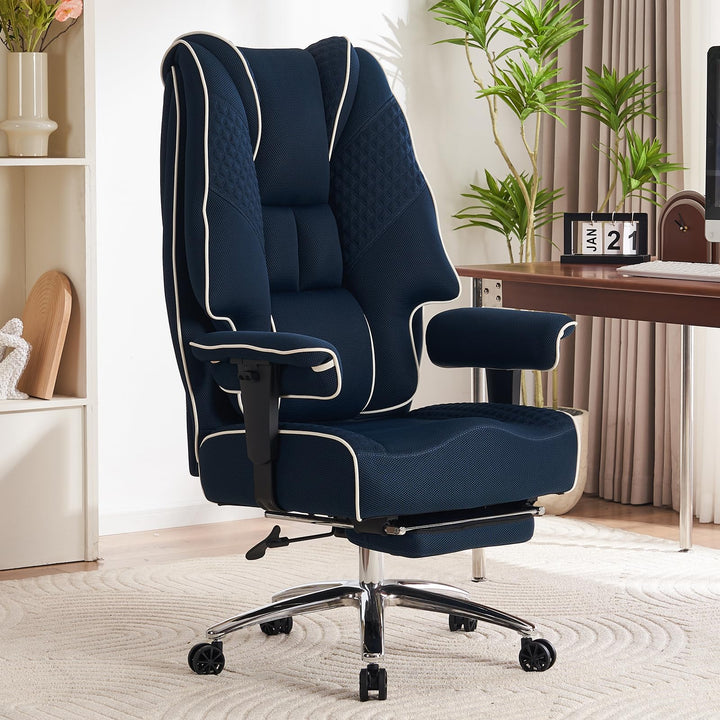 Ergonomischer Mesh-Bürostuhl – Executive Drehstuhl mit verstellbaren Armlehnen, Formschaum- & Tasche
