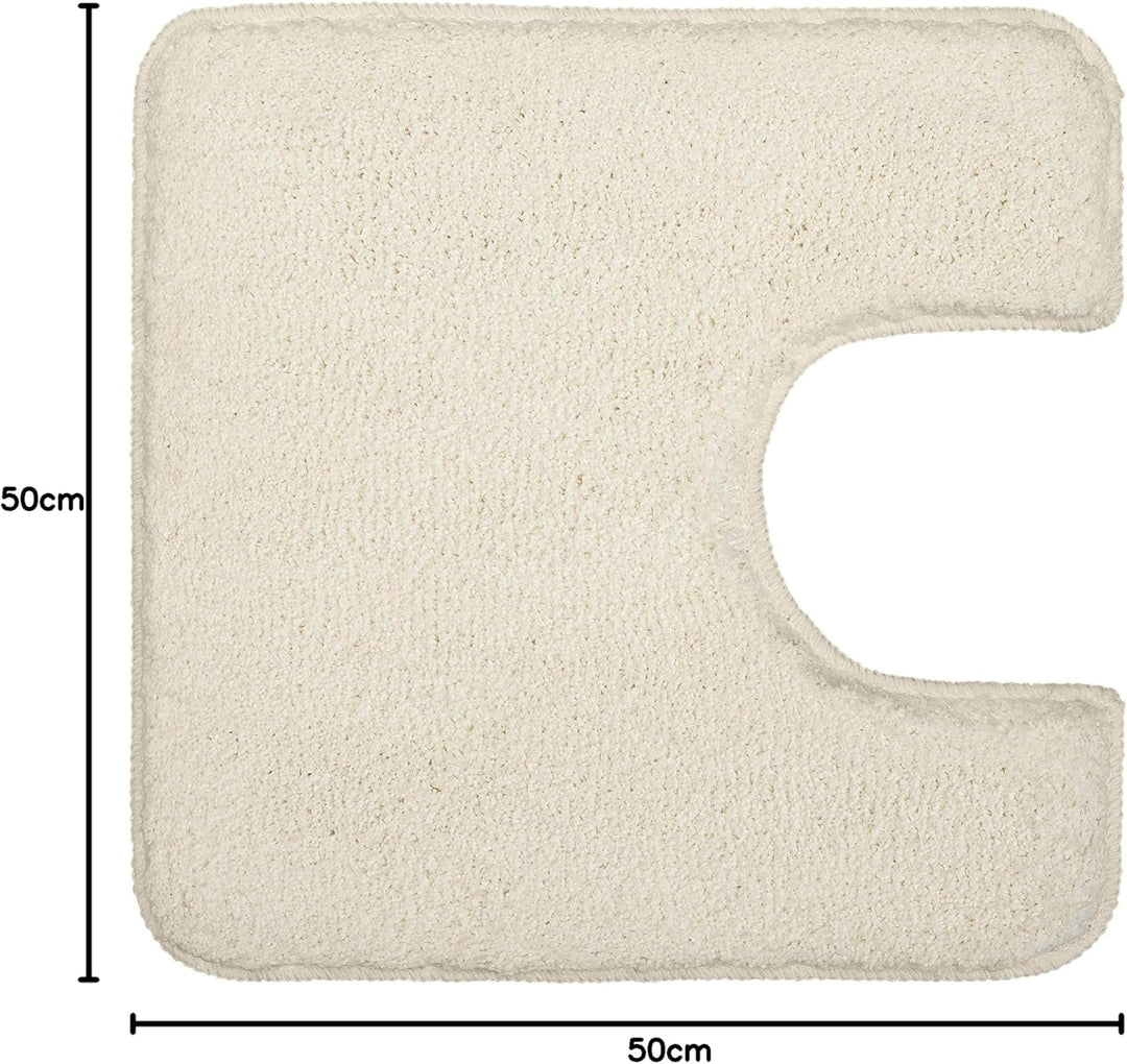 Meusch 2327202150 WC-Vorleger Super Soft, 50 x 50 cm, natur 50 x 50 cm Natur, 50 x 50 cm Natur