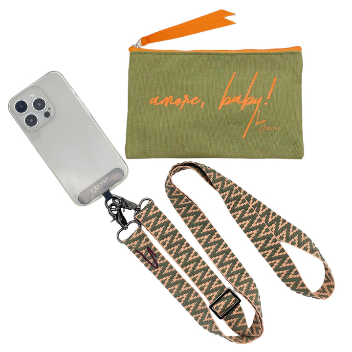 NOOMYA breite Handykette – Handyband universal zum Umhängen mit Adapter, Handy Band verstellbar & ab