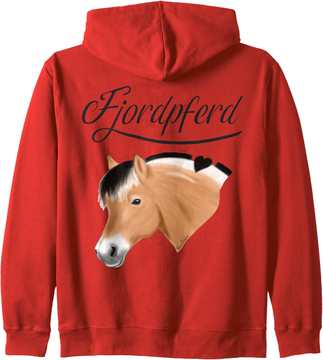 Fjordpferd, Fjord, Fjordi Kopf ein Pony Fan süsses Pferde Kapuzenjacke