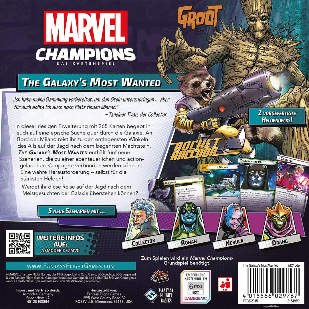 Asmodee | Fantasy Flight Games | Marvel Champions: LCG – Galaxy's Most Wanted | Kampagnen-Erweiterun