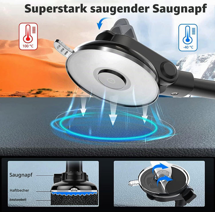 Oilcan Schwanenhals Tablet Autohalterung, Armaturenbrett Windschutzscheibe LKW iPad Halterung Flexib