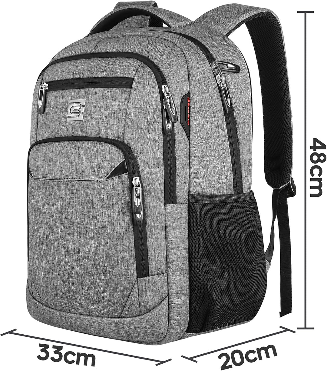 marcello Rucksack Herren, Laptop Rucksäcke mit USB-Ladeanschluss für Arbeit Schule Uni Schulrucksack
