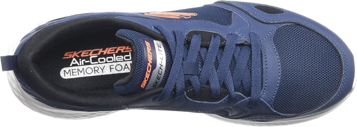 Skechers Herren 232592 NVY Sneaker 42 EU Marineblauer Duraleather Mesh Besatz, 42 EU Marineblauer Du